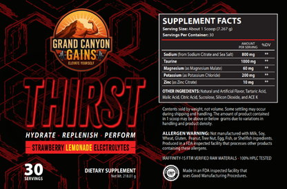 Thirst Strawberry Lemonade Electrolytes ( Pre order )